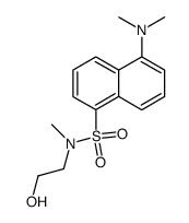 5-(dimethylamino)-N-(2-hydroxyethyl)-N-methylnaphthalene-1-sulfonamide结构式