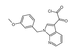 1-(3-methoxybenzyl)-7-azaindole-3-yl-glyoxylic acid chloride Structure