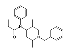 N-(1-benzyl-2,5-dimethylpiperidin-4-yl)-N-phenylpropanamide结构式