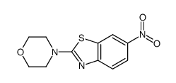 2-morpholin-4-yl-6-nitro-1,3-benzothiazole结构式