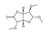 O1,O2,O5-trimethyl-β-D-glucofuranuronic acid-lactone结构式