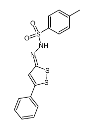 5-Phenyl-3H-1,2-dithiol-3-on-tosylhydrazon Structure