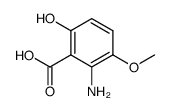 2-amino-6-hydroxy-3-methoxybenzoic acid Structure