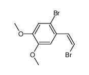 1-bromo-2-[(Z)-2-bromoethenyl]-4,5-dimethoxybenzene Structure