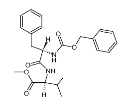 N-Z-L-phenylalanyl-L-valine methylester Structure