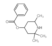 4-Piperidinol,2,2,6-trimethyl-, 4-benzoate结构式