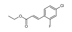 (E)-ethyl 3-(4-chloro-2-fluorophenyl)acrylate结构式