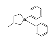 3-methyl-1,1-diphenyl-2,5-dihydrosilole Structure