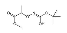 Propanoic acid, 2-[[[(1,1-dimethylethoxy)carbonyl]amino]oxy]-, methyl ester Structure