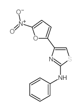 2-Thiazolamine,4-(5-nitro-2-furanyl)-N-phenyl- Structure