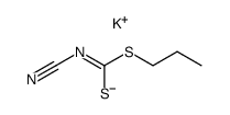 N-cyano-dithiocarbonimidic acid propyl ester, potassium salt Structure