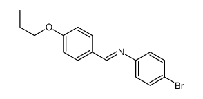 N-(4-bromophenyl)-1-(4-propoxyphenyl)methanimine Structure