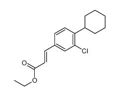 ethyl 3-(3-chloro-4-cyclohexylphenyl)prop-2-enoate Structure