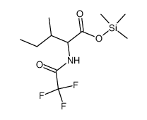 N-(Trifluoroacetyl)-L-isoleucine trimethylsilyl ester structure