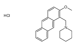 1-[(2-methoxyanthracen-1-yl)methyl]piperidine,hydrochloride Structure