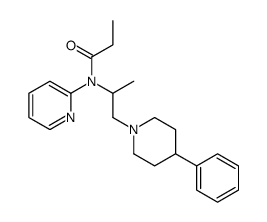 N-[1-(4-phenylpiperidin-1-yl)propan-2-yl]-N-pyridin-2-ylpropanamide结构式