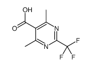 4,6-dimethyl-2-(trifluoromethyl)pyrimidine-5-carboxylic acid Structure