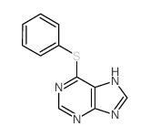 9H-Purine,6-(phenylthio)- structure