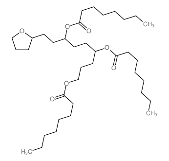 [4,7-dioctanoyloxy-9-(oxolan-2-yl)nonyl] octanoate结构式