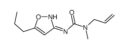 1-methyl-1-prop-2-enyl-3-(5-propyl-1,2-oxazol-3-yl)urea Structure