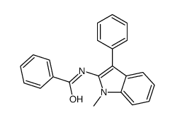 N-(1-methyl-3-phenylindol-2-yl)benzamide结构式
