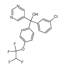 (3-chloro-phenyl)-pyrimidin-5-yl-[4-(1,1,2,2-tetrafluoro-ethoxy)-phenyl)-methanol Structure