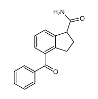 4-benzoylindan-1-carboxamide Structure