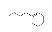 1-n-butyl-2-methylcyclohexene结构式