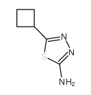 5-环丁基-1,3,4-噻二唑-2-胺结构式