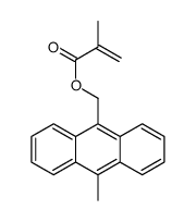 (10-methylanthracen-9-yl)methyl 2-methylprop-2-enoate结构式