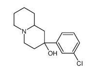 2-(3-chlorophenyl)-1,3,4,6,7,8,9,9a-octahydroquinolizin-2-ol结构式