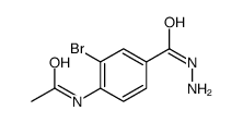 N-[2-bromo-4-(hydrazinecarbonyl)phenyl]acetamide Structure
