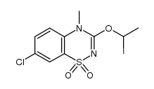 7-chloro-3-isopropoxy-4-methyl-4H-benzo[e][1,2,4]thiadiazine 1,1-dioxide Structure