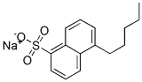 5-Pentyl-1-naphthalenesulfonic acid sodium salt structure