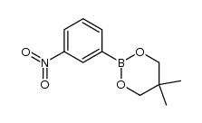 5,5-dimethyl-2-(3-nitrophenyl)-1,3,2-dioxaborinane structure