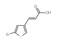 2-PROPENOIC ACID, 3-(5-BROMO-3-THIENYL)- Structure