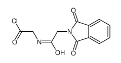 2-[[2-(1,3-dioxoisoindol-2-yl)acetyl]amino]acetyl chloride Structure