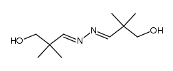 bis-(3-hydroxy-2,2-dimethyl-propylidene)-hydrazine结构式