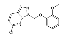 6-chloro-3-[(2-methoxyphenoxy)methyl]-[1,2,4]triazolo[4,3-b]pyridazine Structure