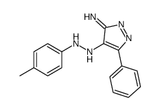 4-[(4-methylphenyl)hydrazinylidene]-5-phenylpyrazol-3-amine结构式