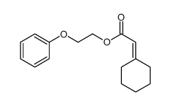 2-phenoxyethyl 2-cyclohexylideneacetate结构式