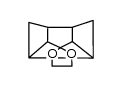 Tetracyclo[4.3.0.0.3,9.04,7]nonan-8-on-ethylenacetal Structure