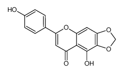 9-Hydroxy-6-(4-hydroxyphenyl)-8H-1,3-dioxolo[4,5-g][1]benzopyran-8-one结构式