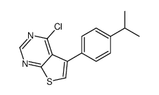 4-Chloro-5-(4-isopropylphenyl)thieno[2,3-d]pyrimidine Structure