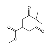 methyl 4,4-dimethyl-3,5-dioxocyclohexane-1-carboxylate结构式