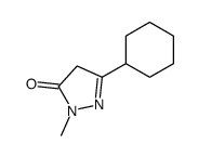 5-cyclohexyl-2-methyl-4H-pyrazol-3-one Structure