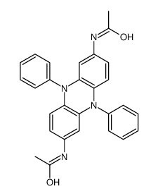 N-(7-acetamido-5,10-diphenylphenazin-2-yl)acetamide Structure