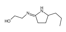 2-[(2-propyl-3,4-dihydro-2H-pyrrol-5-yl)amino]ethanol结构式