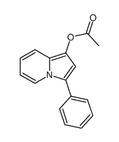 acetic acid 3-phenyl-indolizin-1-yl ester Structure