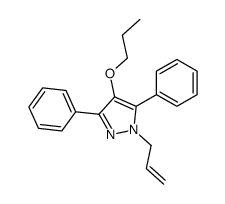 3,5-diphenyl-1-prop-2-enyl-4-propoxypyrazole结构式